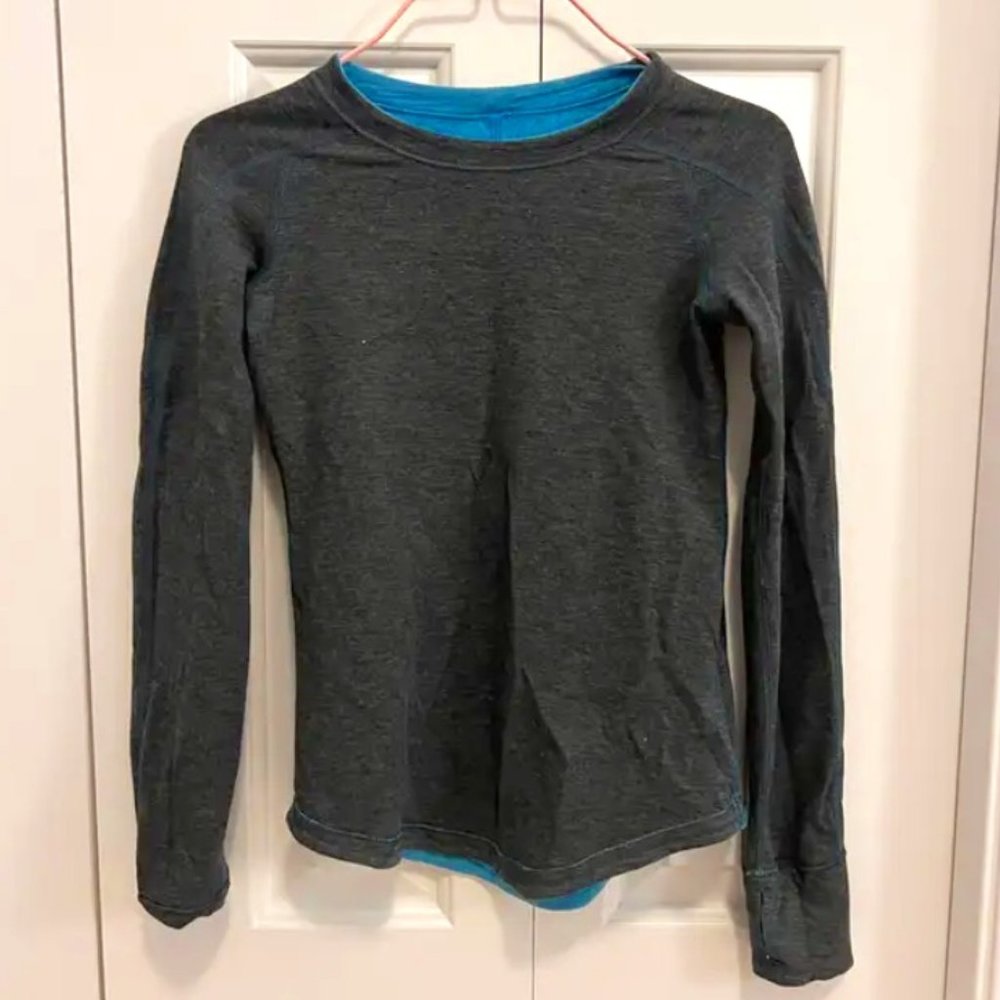 Lululemon Ivivva Reversible Thick Long Sleeve Shirt
